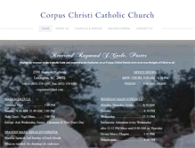 Tablet Screenshot of corpuschristisc.org